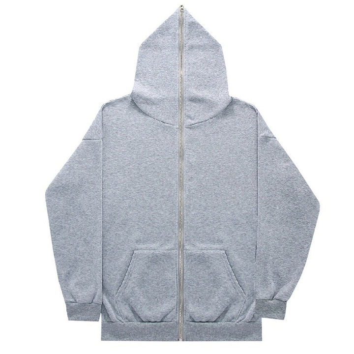 Unisex nan minimally structured hoodie zipper with pointed hood, kangaroo pocket and reinforced cuffs Mune Fashion