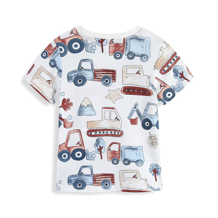 Children's T-Shirt with colorful construction site motif Mune Fashion