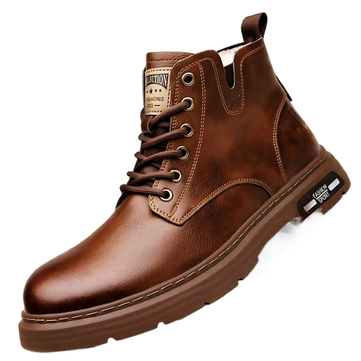 Men's Robust Leather Boots Mune Fashion
