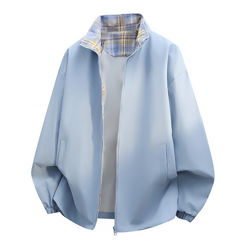 Men's casual jacket with checked lining Mune Fashion