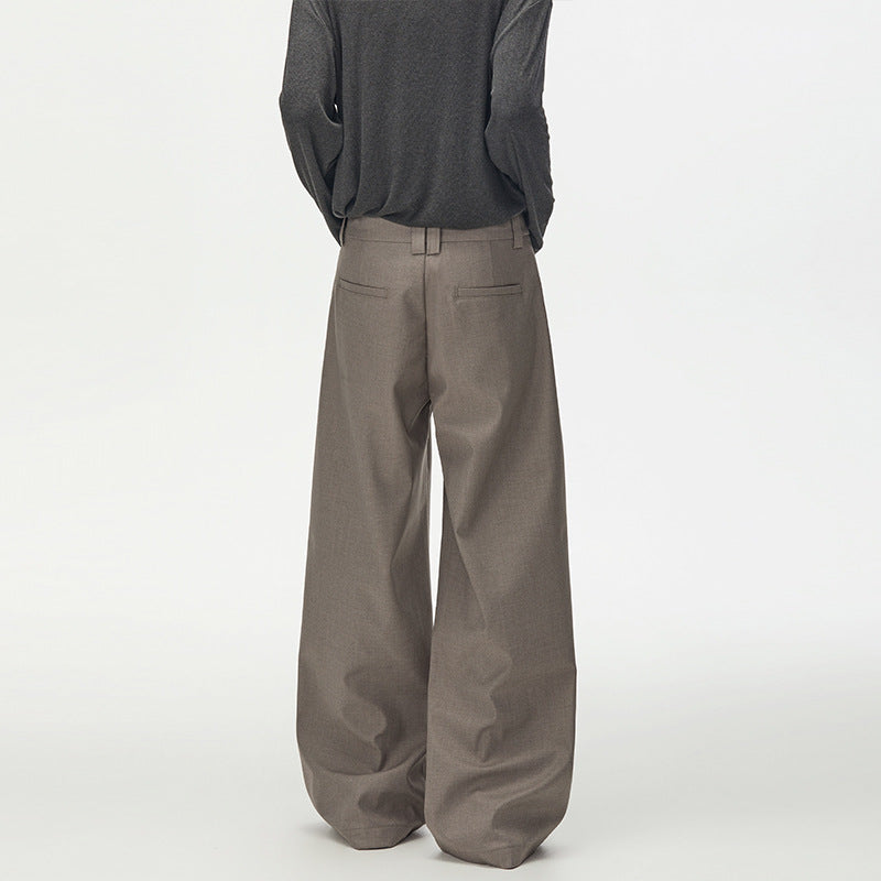 Men's extra-wide high-cut pleated trousers with wide flare Mune Fashion