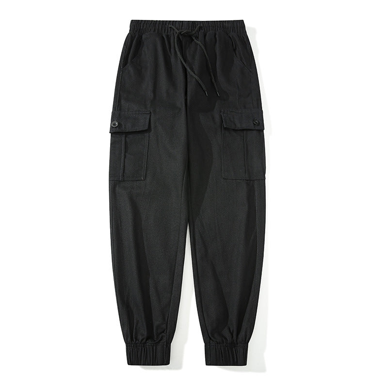 Herren Cargo-Joggerhose mit elastischem Bund, Klappentaschen und gerippten Knöcheln Mune Fashion