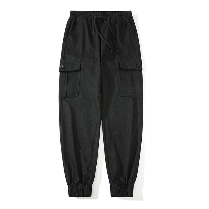 Herren Cargo-Joggerhose mit elastischem Bund, Klappentaschen und gerippten Knöcheln Mune Fashion