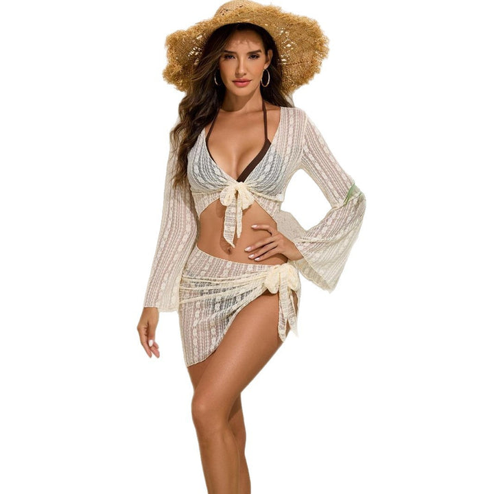 Women's Beach Set with Transparent Cover-Up Mune Fashion