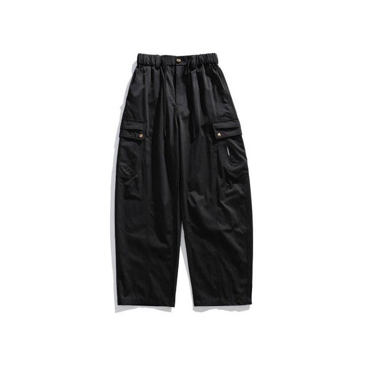 Men's cargo pants with elastic waistband, drawstring and multiple utility pockets Mune Fashion