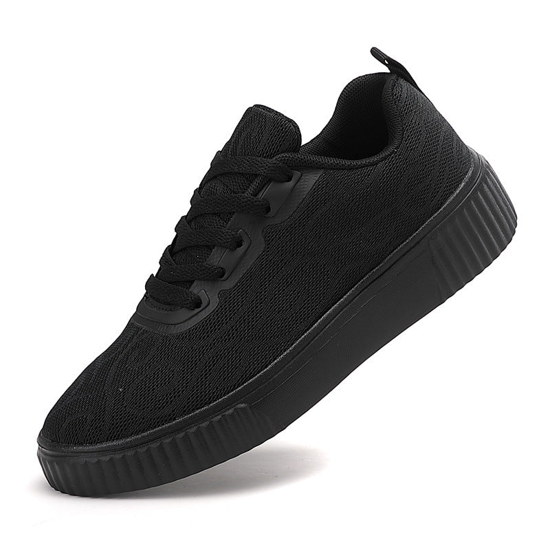 Women's airy platform sneakers with knitted upper material and cushioned comfort footbed Mune Fashion