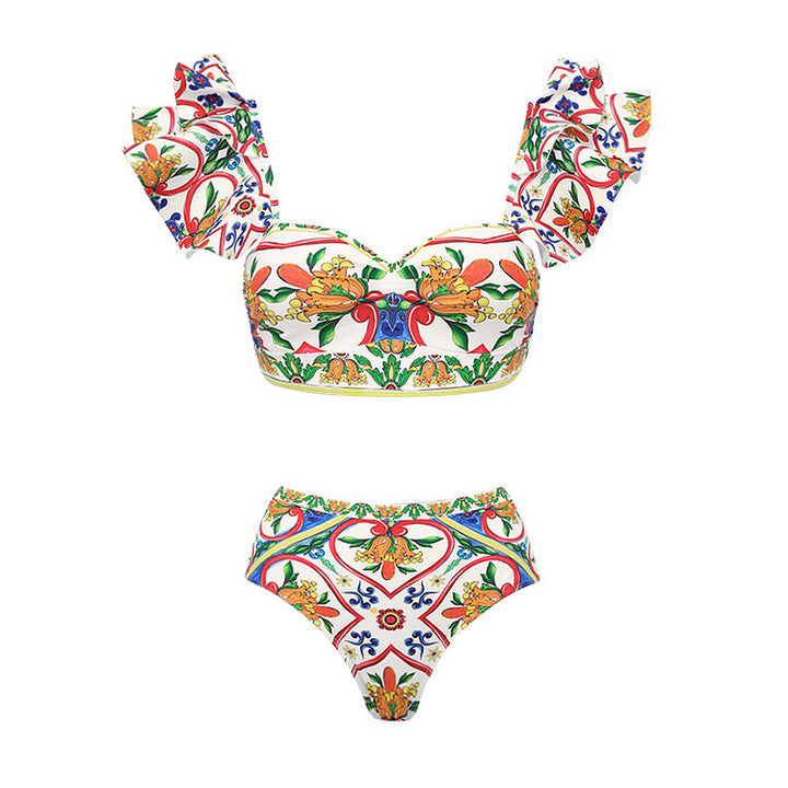 Women's Bikini Top and Wrap Skirt Set Mune Fashion