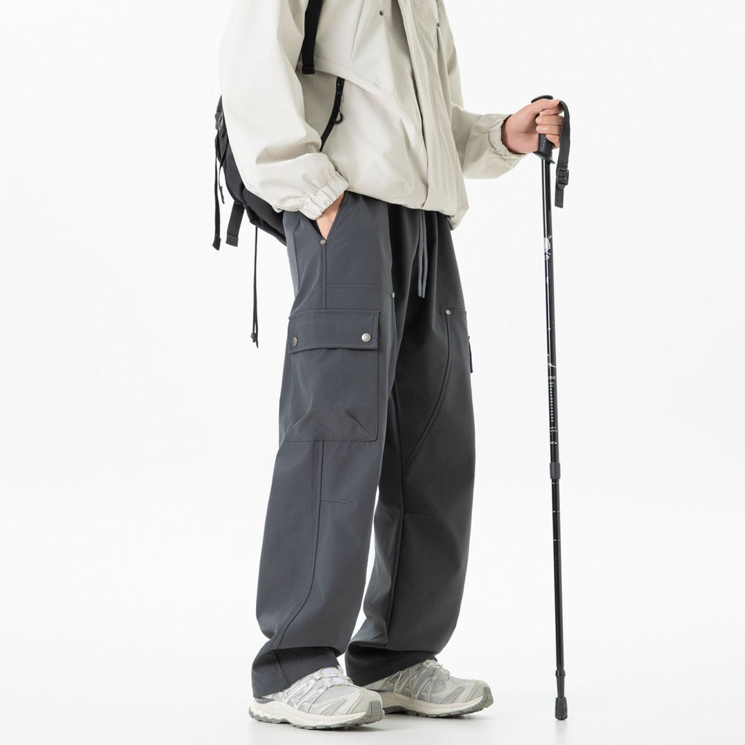 Damen Weite Cargo-Shorts mit elastischem Tunnelzugbund und Multifachtaschen Mune Fashion
