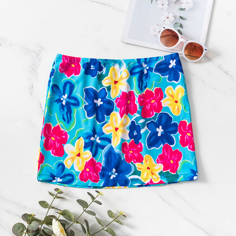 Women Colorful patterned beach skirt Mune Fashion