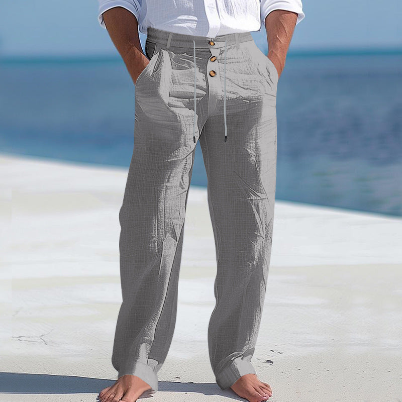 Men's casual pants with high waist and comfortable pockets Mune Fashion