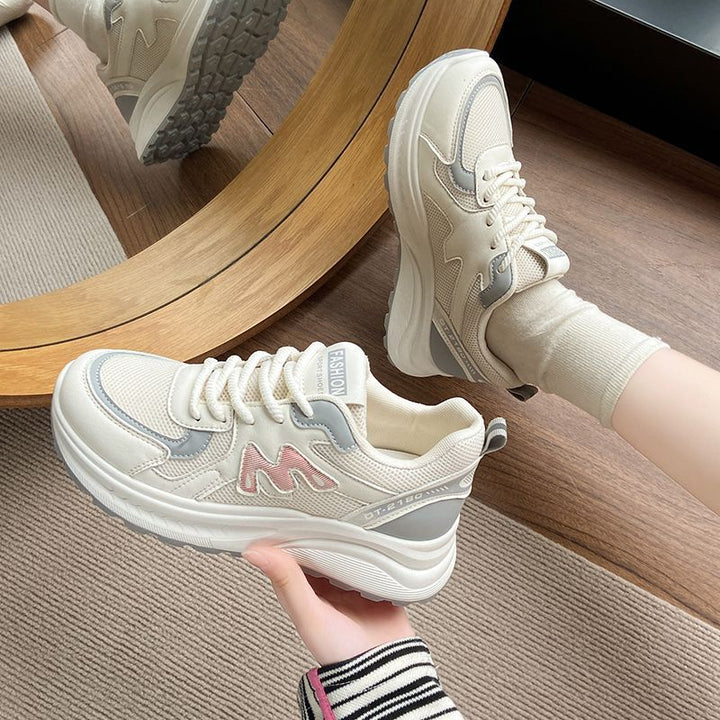 Women's Volume Sneakers in Retro Chunky Design with Breathable Mesh Mune Fashion