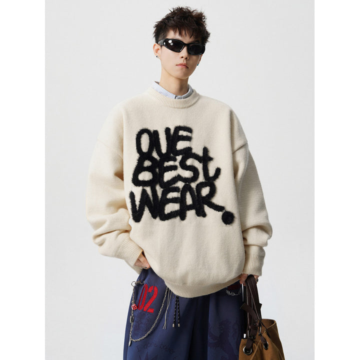 Women Oversized Sweater with Graphic Statement Mune Fashion