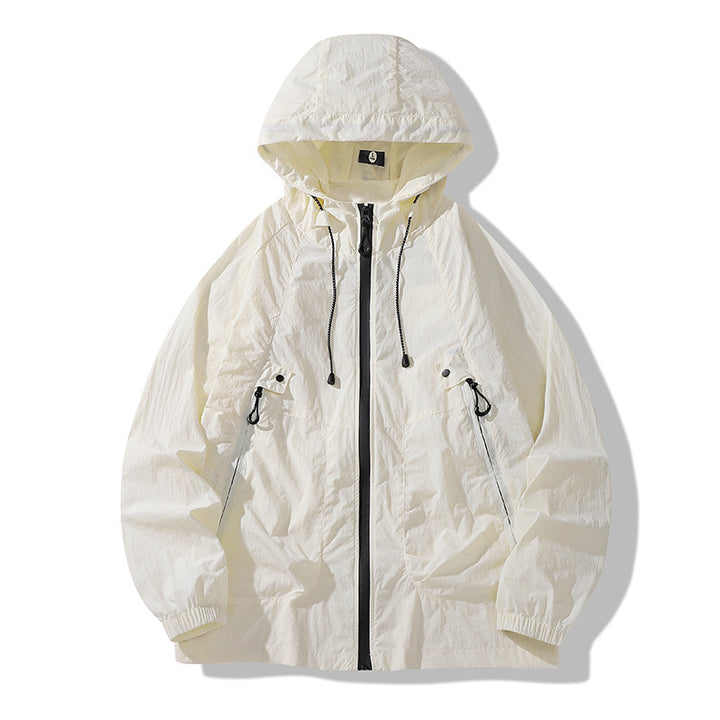 Unisex Lightweight Rain Jacket with Adjustable Hood Mune Fashion
