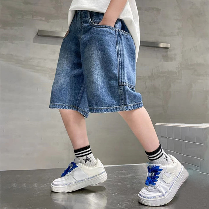 Unisex stylish denim shorts with large pockets Mune Fashion