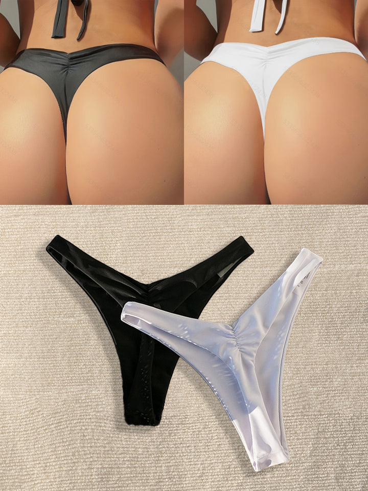 Ladies High-Cut Bikini with Side Ties Mune Fashion