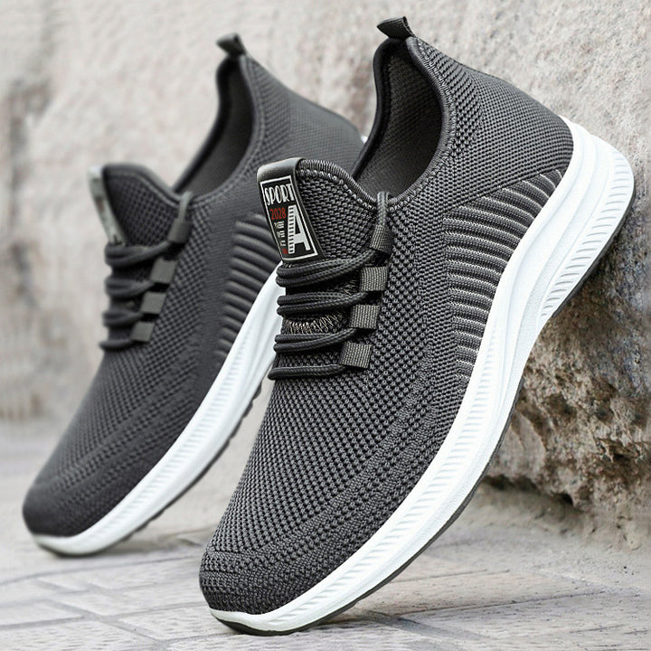 Men's lightweight breathable knit sneakers with cushioned outsole Mune Fashion