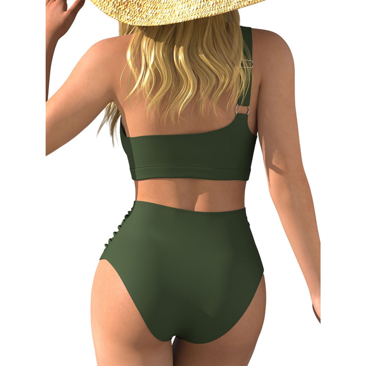Women High-Cut Bikini with Asymmetrical Top Mune Fashion