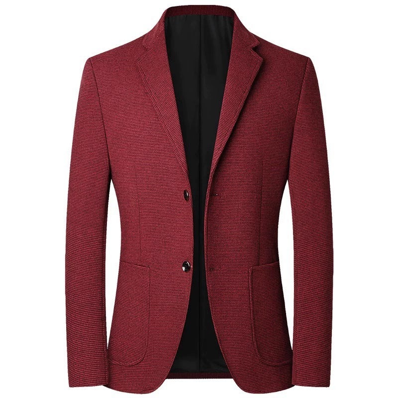 Men's Lightweight City Blazer unlined construction with textured pattern and patch front pockets Mune Fashion