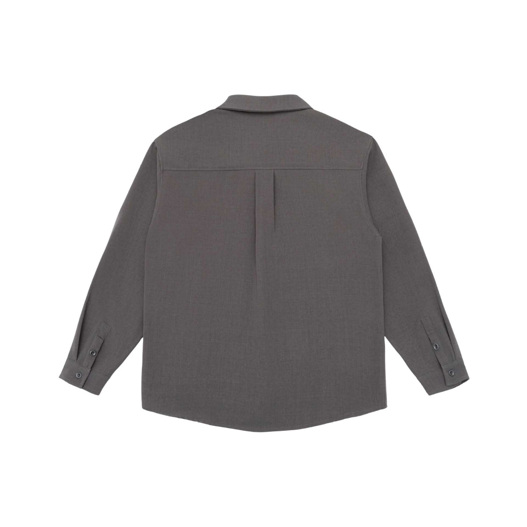 Unisex Lightweight Shirt Jacket in Overshirt Style made of Linen-Cotton Blend with Chest Pocket and Rounded Hem Mune Fashion