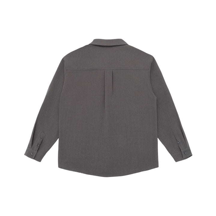 Unisex Lightweight Shirt Jacket in Overshirt Style made of Linen-Cotton Blend with Chest Pocket and Rounded Hem Mune Fashion