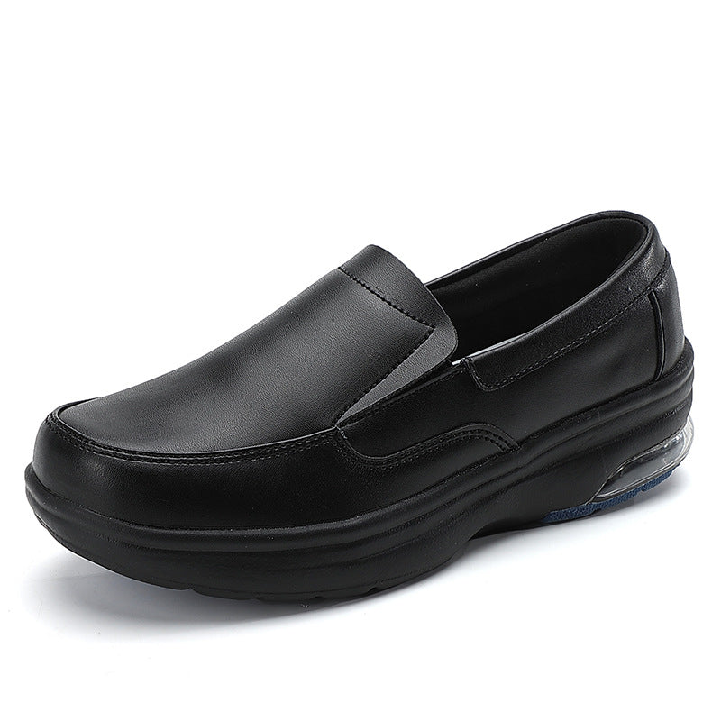 Men's ergonomic clinic slipper for healthcare professionals with air-cushioned heel padding and slip-resistant profile sole Mune Fashion