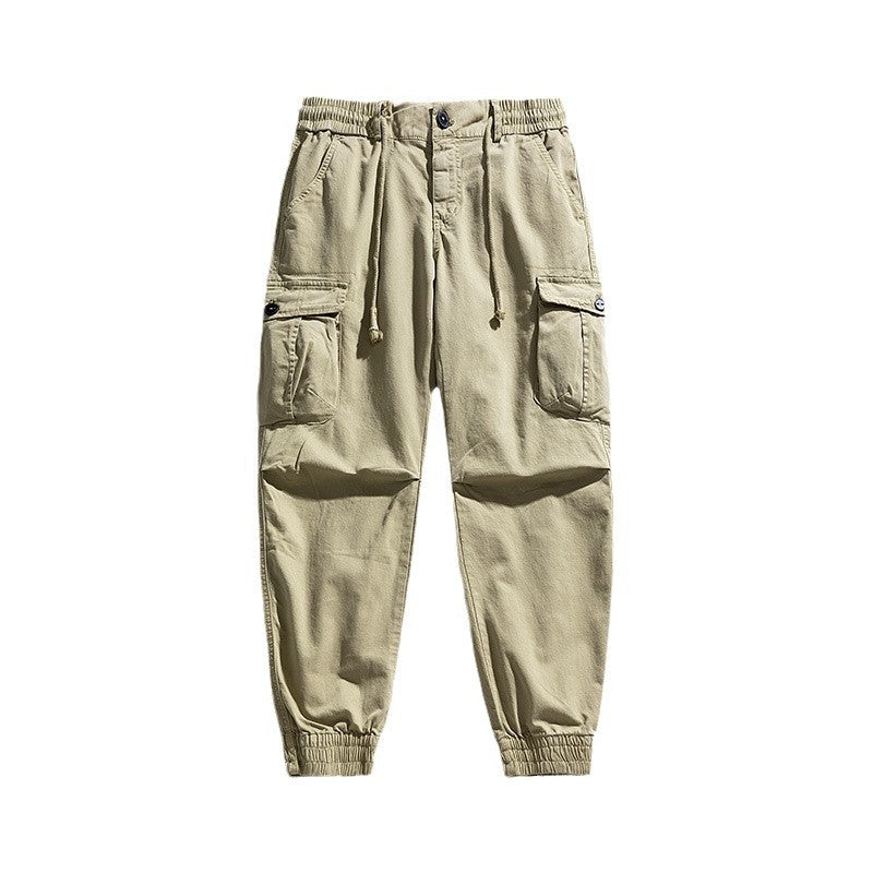 Men's Urban Utility Cargo Jogger with Elastic Comfort Waistband, Drawstring and Flap Multi-Pockets Mune Fashion