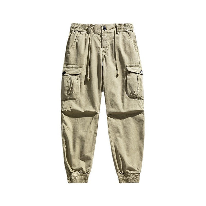 Men's Urban Utility Cargo Jogger with Elastic Comfort Waistband, Drawstring and Flap Multi-Pockets Mune Fashion