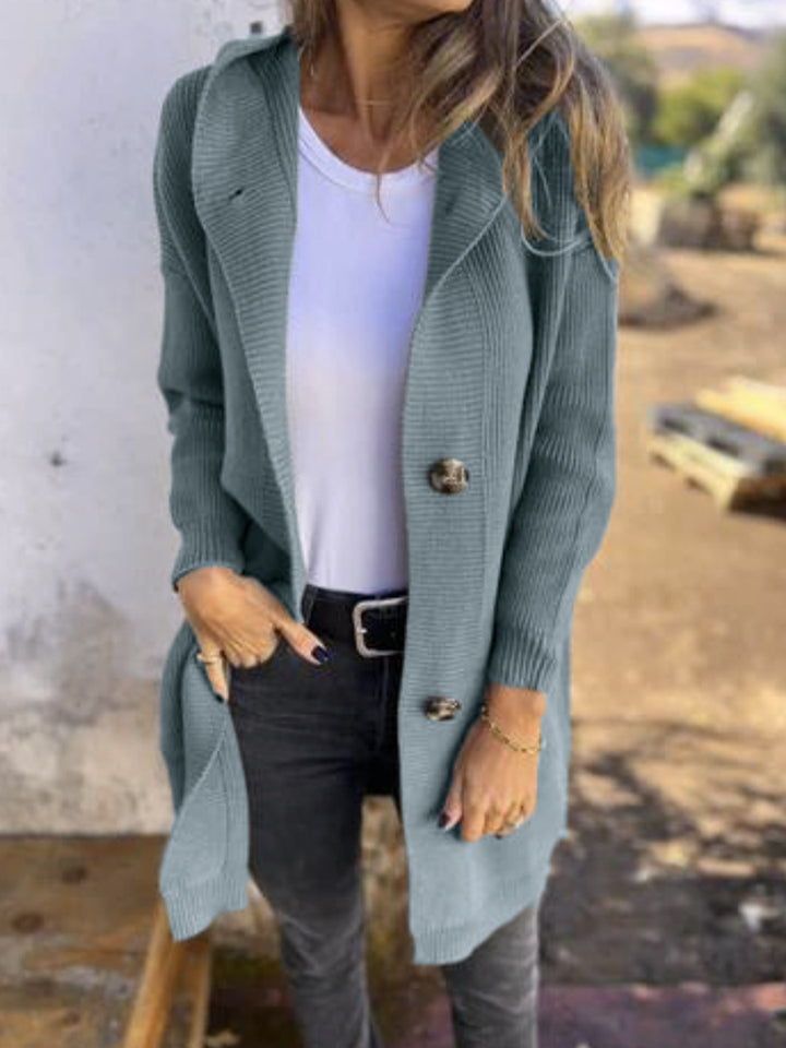 Women Elegant Knit Coat Mune Fashion