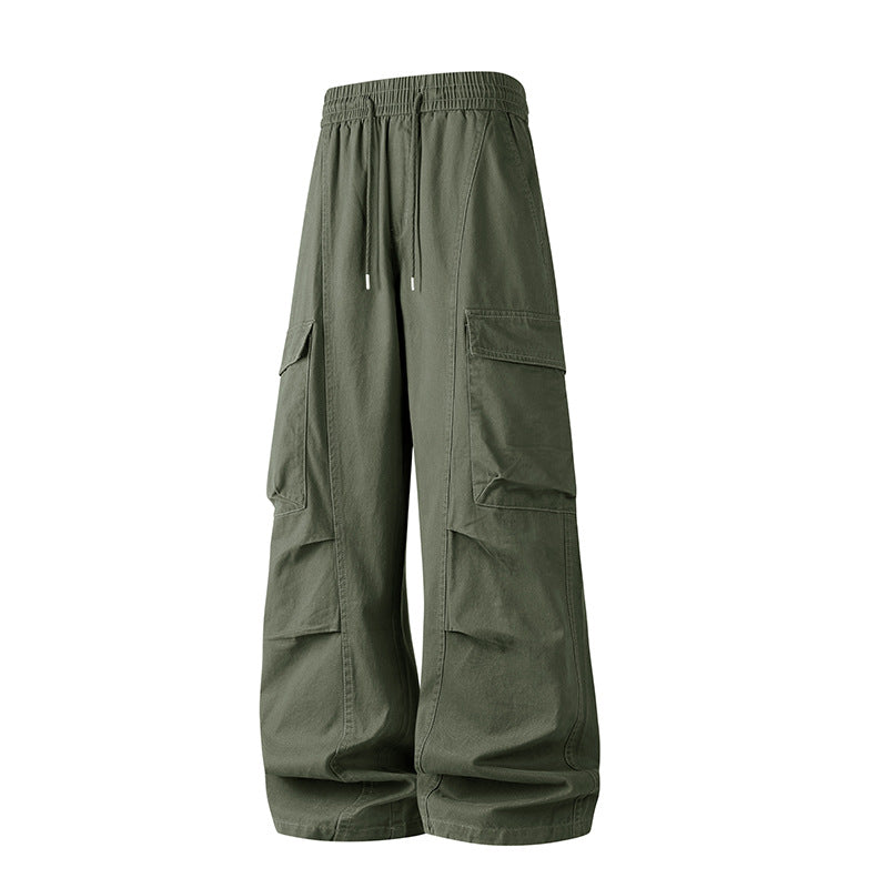 Herren Baggy-Cargo-Hose mit tiefem Schritt, Oversized-Silhouette und aufgesetzten Utility-Taschen Mune Fashion