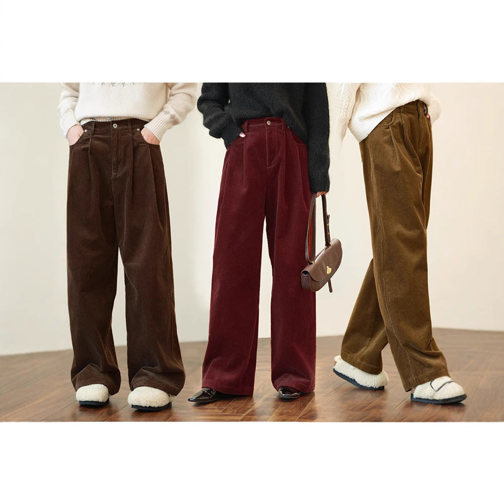 Women's Wide Cut Corduroy Pants Mune Fashion
