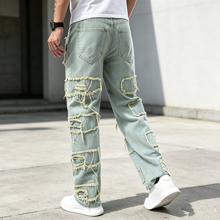 Men's Fashionable and Casual Jeans Mune Fashion