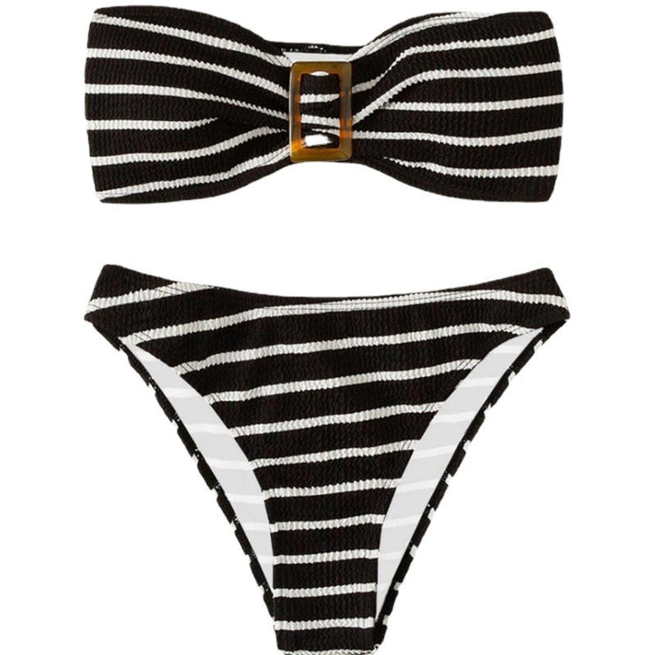 Women's Bandeau Bikini Set with Elegant Bow Detail Mune Fashion