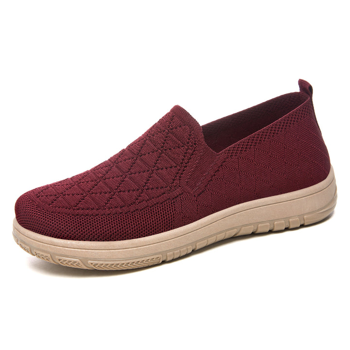 Women's breathable knit slippers with orthopedic cushioning and flexible outsole Mune Fashion