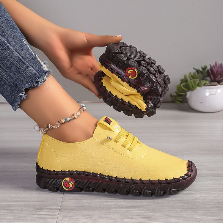 Women's lightweight everyday slip-on sneakers with hidden lacing, elastic entry, and grippy trail sole Mune Fashion