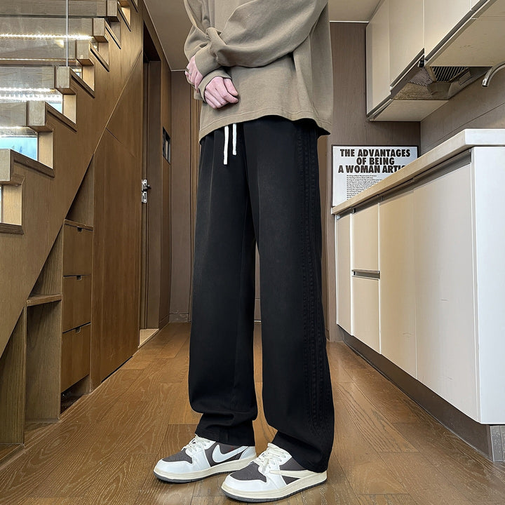 Women's loose leisure pants with elastic waist and drawstring Mune Fashion