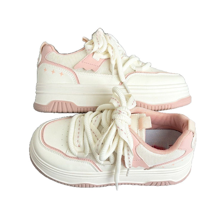 Women's Sporty Sneakers with Thick Sole Mune Fashion