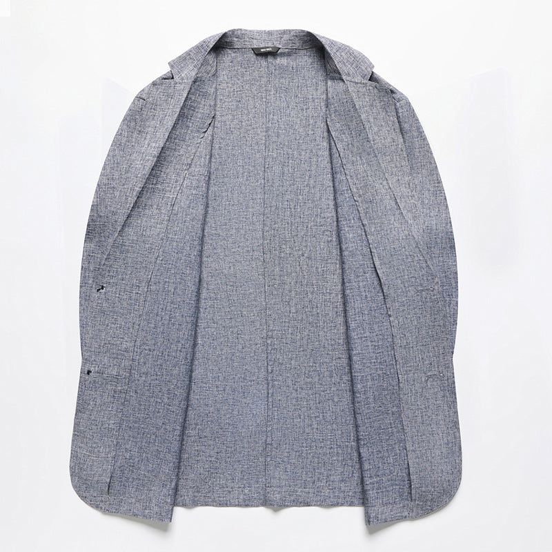 Men's structured blazer in linen look with unlined interior processing Mune Fashion