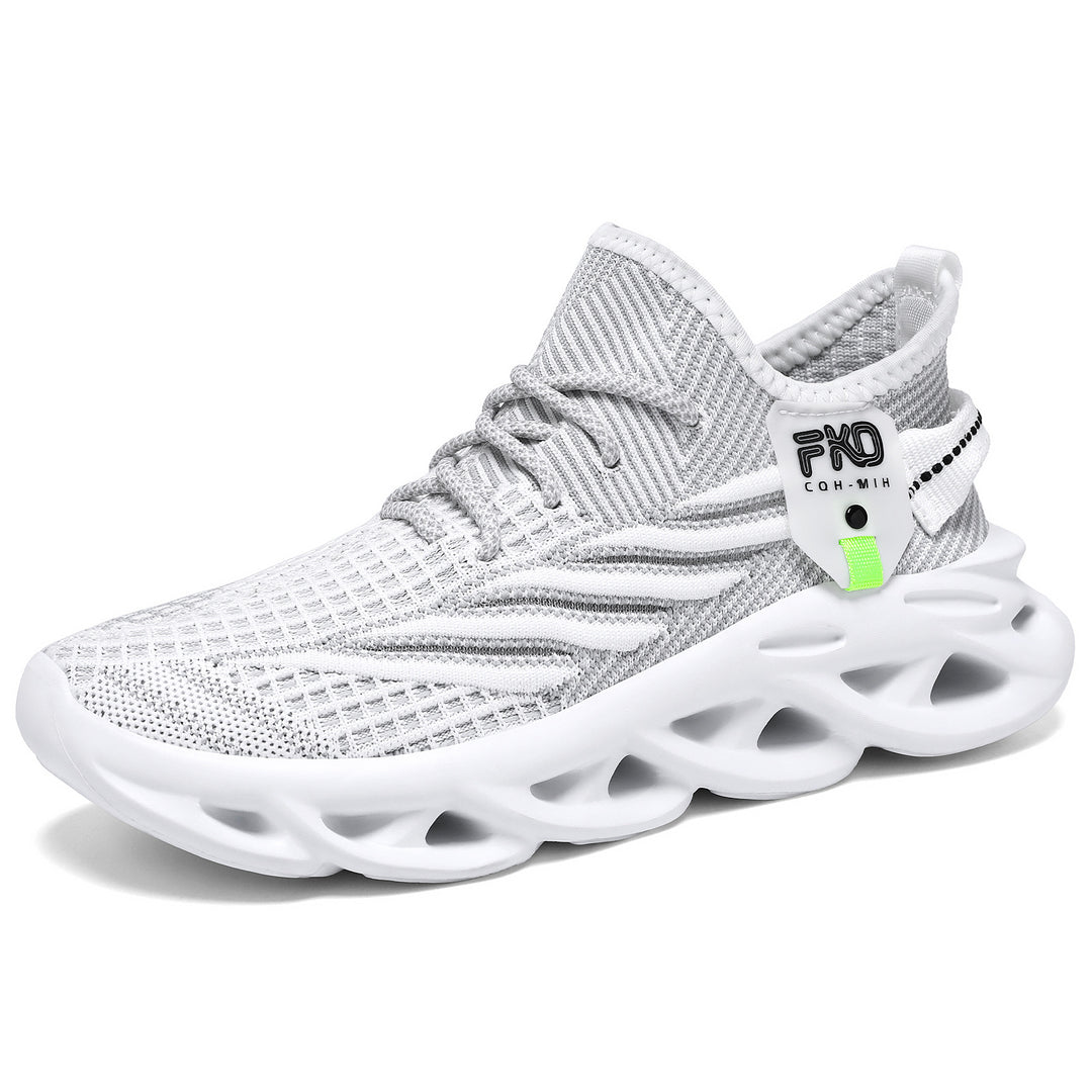 Men's nan lightweight knit sneakers with seamless sock upper, breathable mesh upper material, and innovative hollow molded EVA cushioning Mune Fashion