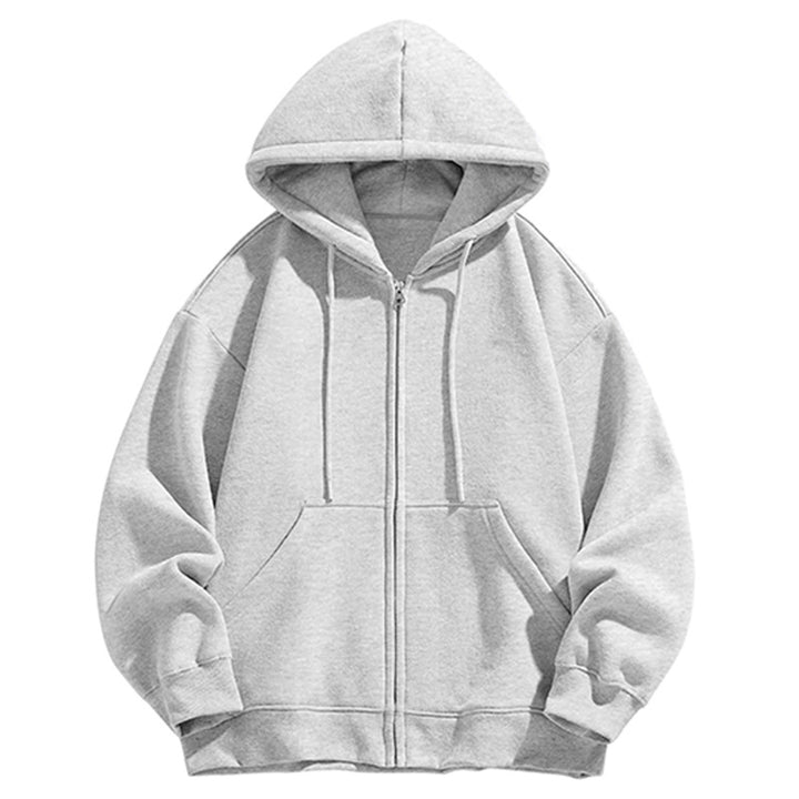 Men's Oversized Hooded Sweat Jacket with Full Zip and Kangaroo Pocket Mune Fashion