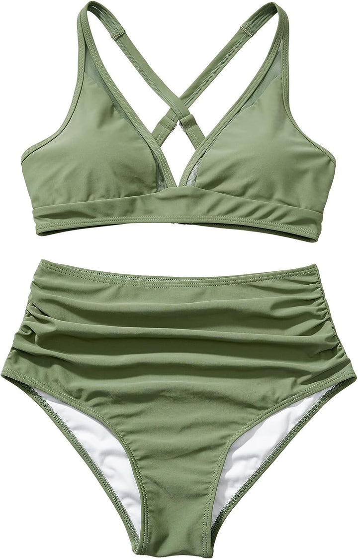 Ladies High Quality Bikini Set with Creative Leopard Pattern Mune Fashion