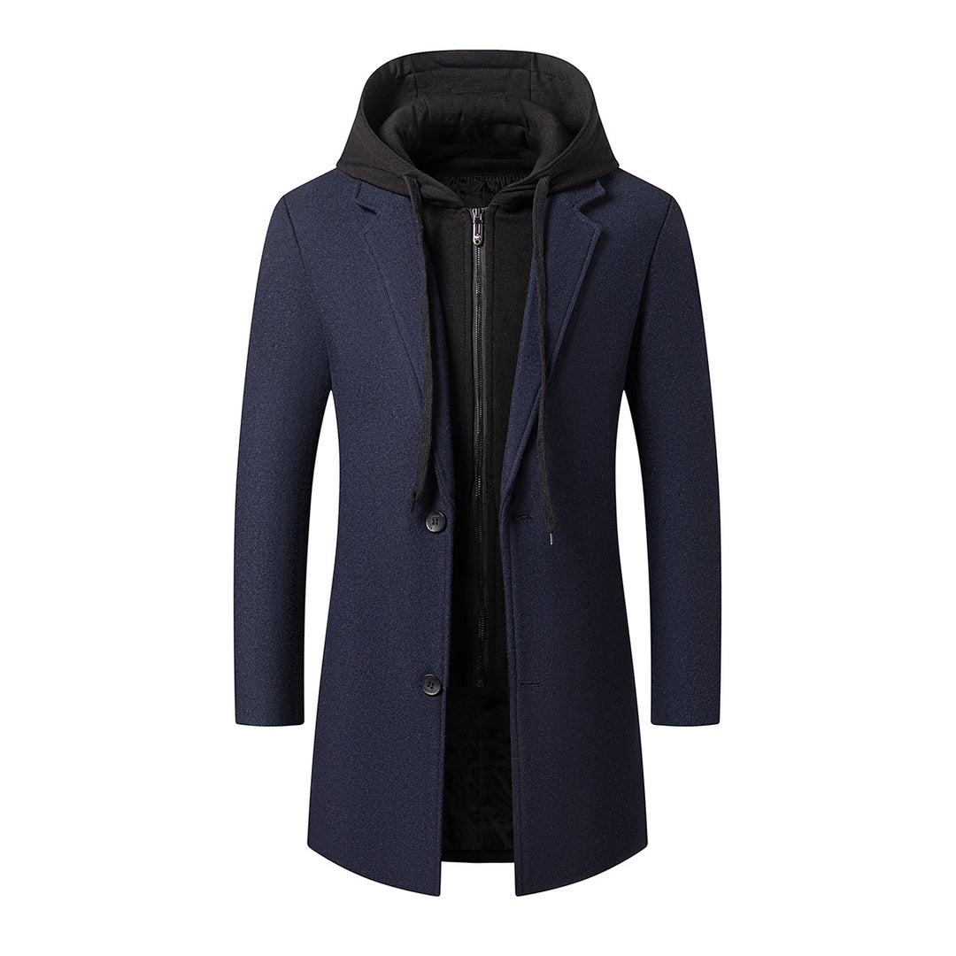Men's coat with integrated hooded inner jacket and slim silhouette Mune Fashion
