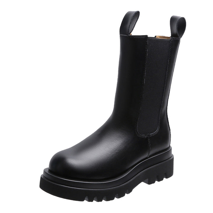 Women's Chelsea boots with elastic insert and distinctive profiled sole Mune Fashion
