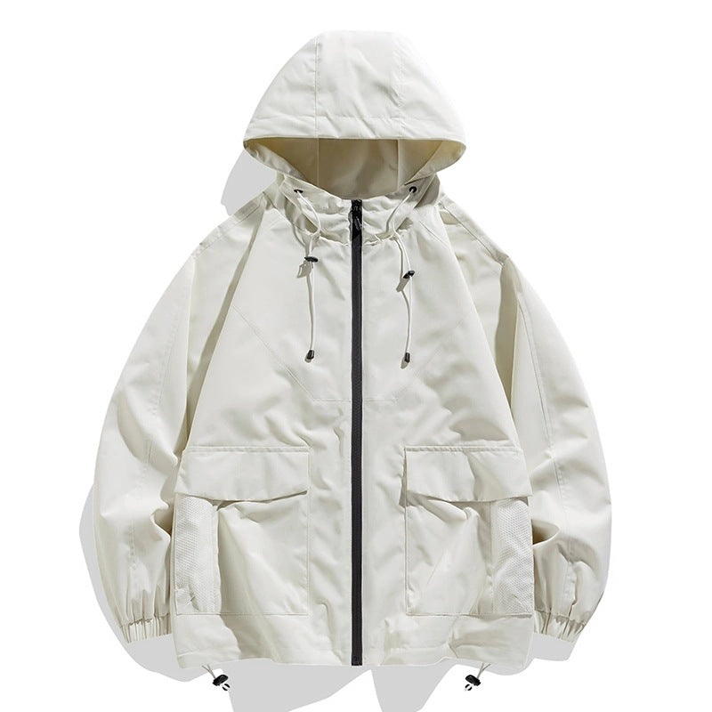 Men's Oversize Utility Softshell Jacket with Hood, Patches & Adjustable Hem Mune Fashion