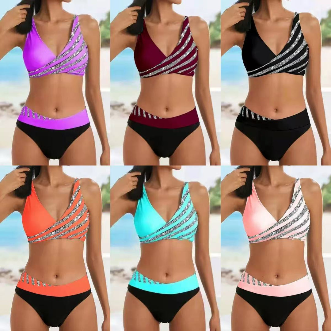 Women Sporty Bikini with fashionable wrap top Mune Fashion