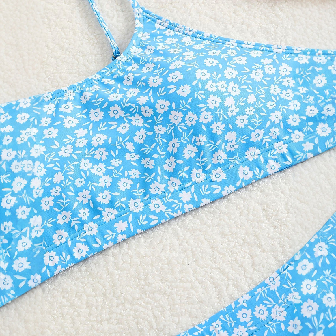 Women Floral High-Waist Bikini Mune Fashion