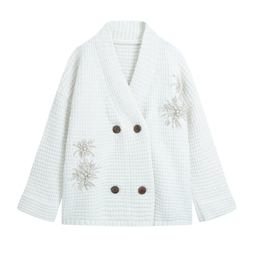 Women Lightweight Knit Bomber with Zipper, Balloon Sleeves and Gathered Hem Mune Fashion