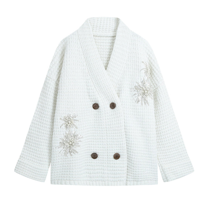 Women Lightweight Knit Bomber with Zipper, Balloon Sleeves and Gathered Hem Mune Fashion