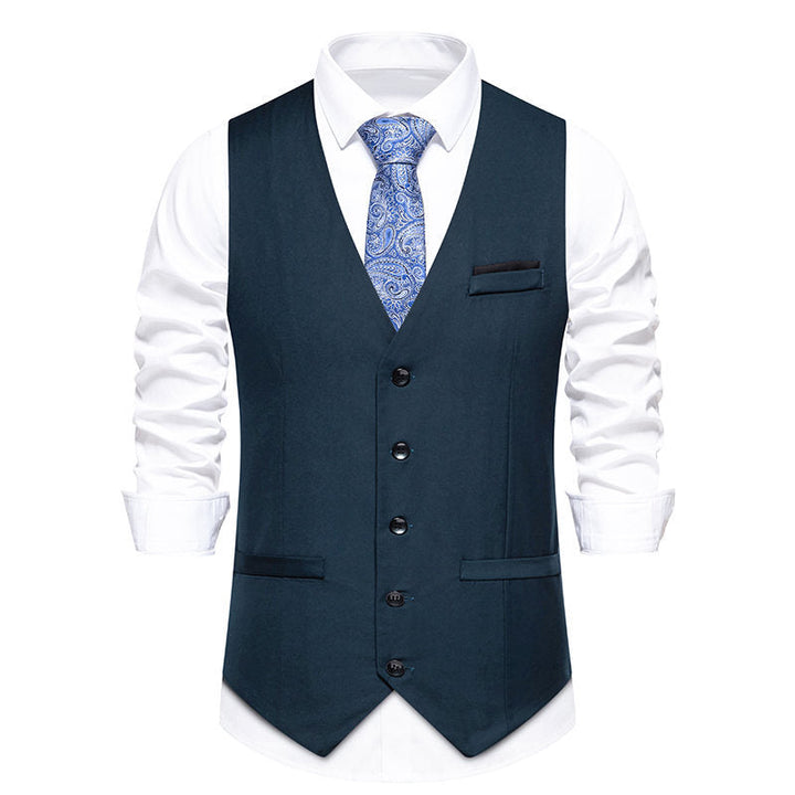 Men's elegant suit vest with fine texture and high-quality material Mune Fashion