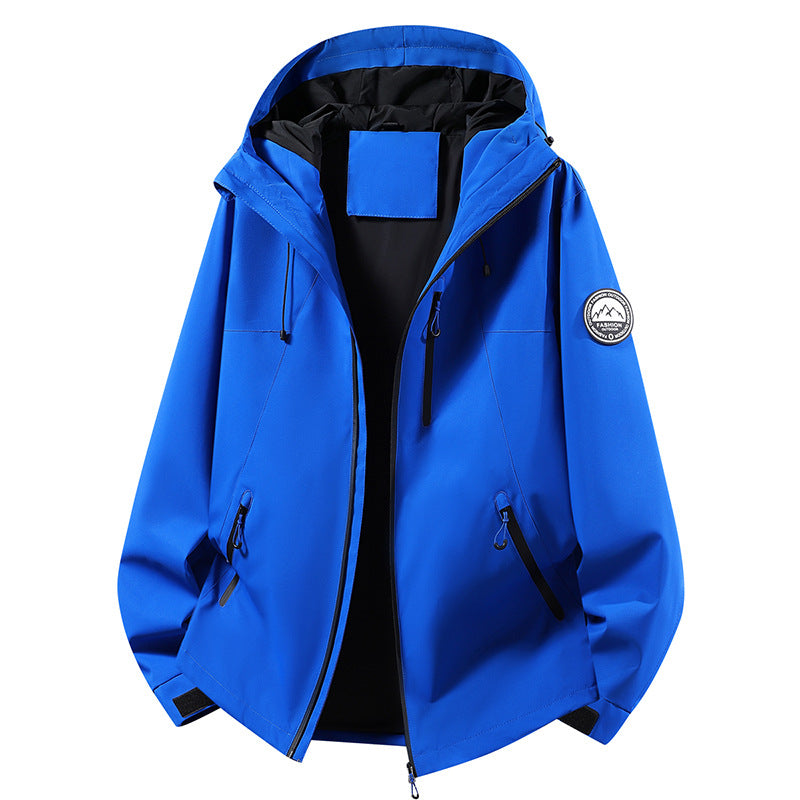Unisex ultralight waterproof hooded jacket with welded seams and chest zipper Mune Fashion