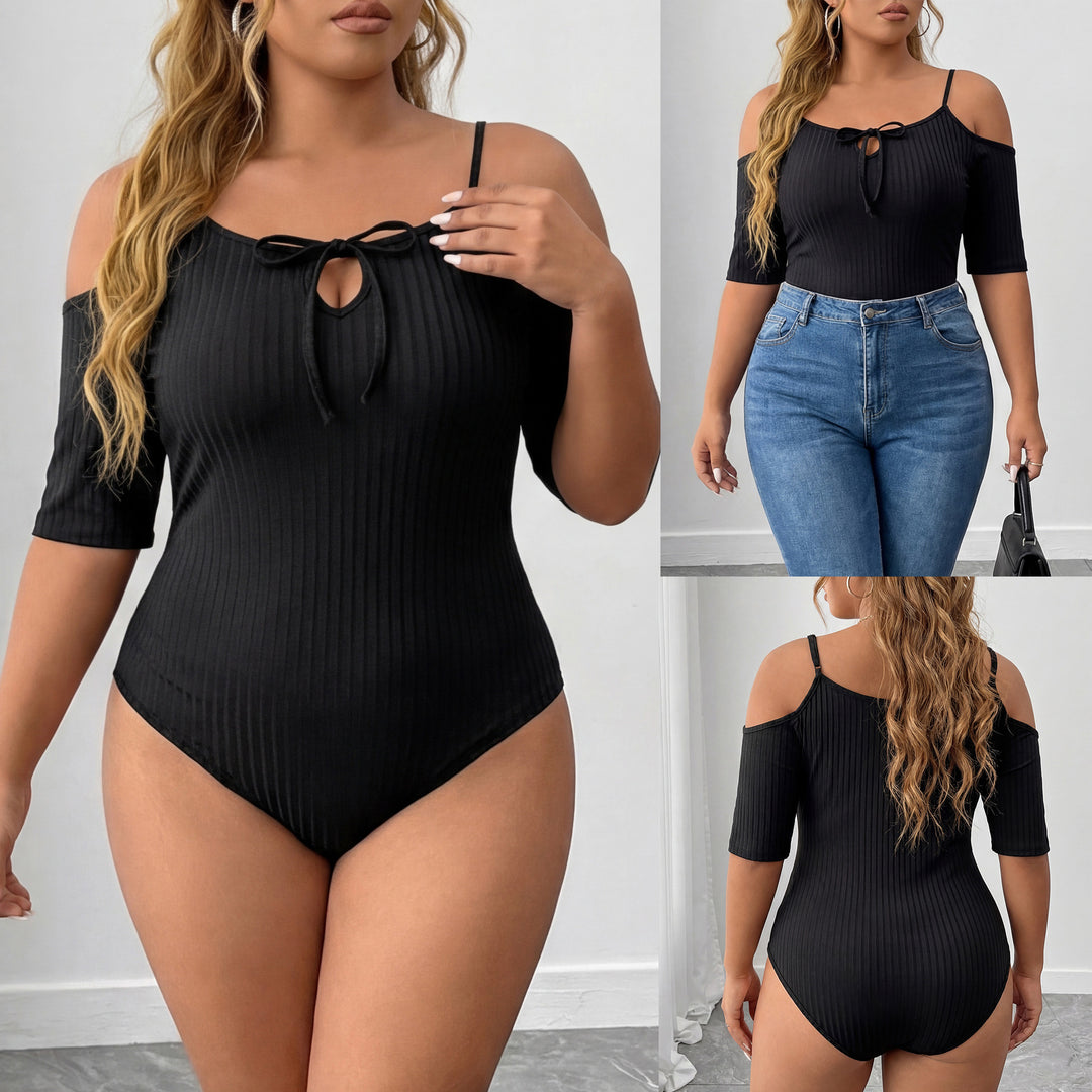 Women's Body-Hugging Top with Off-Shoulder Design Mune Fashion